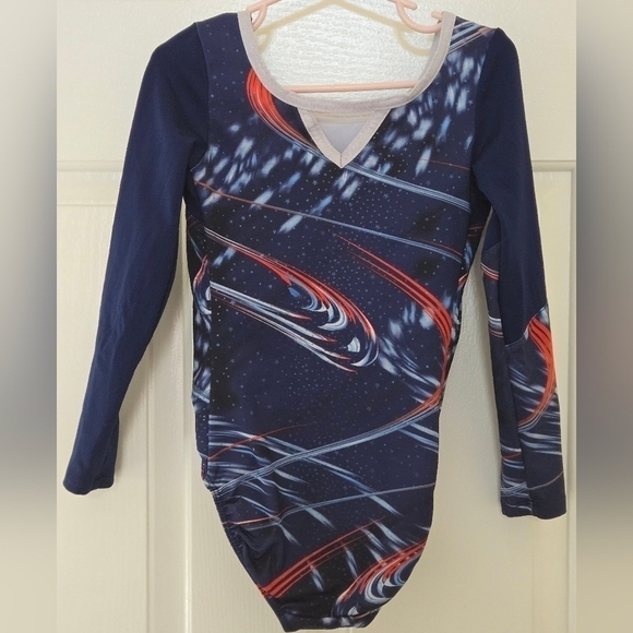 Girl's gymnastics long sleeve leotard size XS by Capezio. - Picture 2 of 6